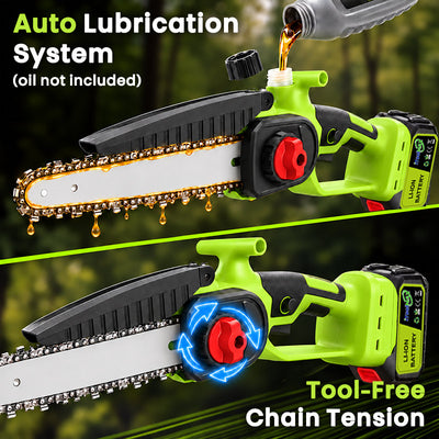 itoolmax cordless pole chainsaw auto oil