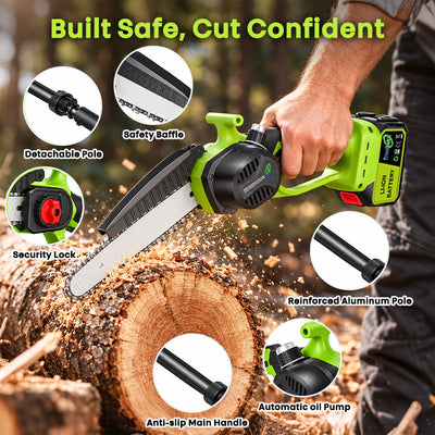 itoolmax cordless pole chainsaw safe design