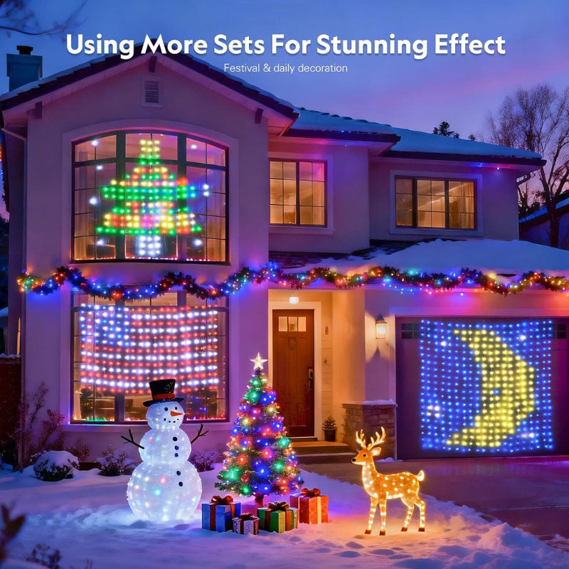 itoolmax diy smart led curtain sync lights color changing