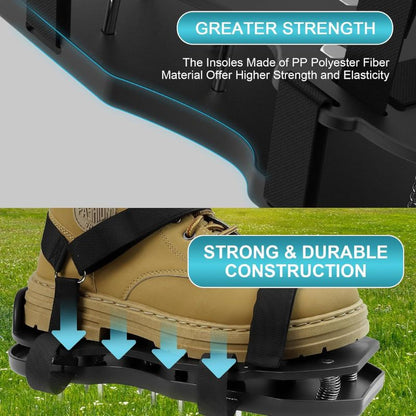itoolmax double lawn aerator shoes hook and loop lace design