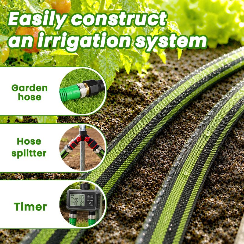 itoolmax flat soaker hose diy irrigation system