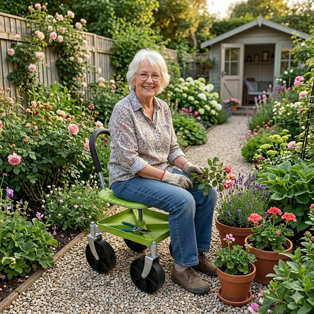 itoolmax garden rolling cart seat review