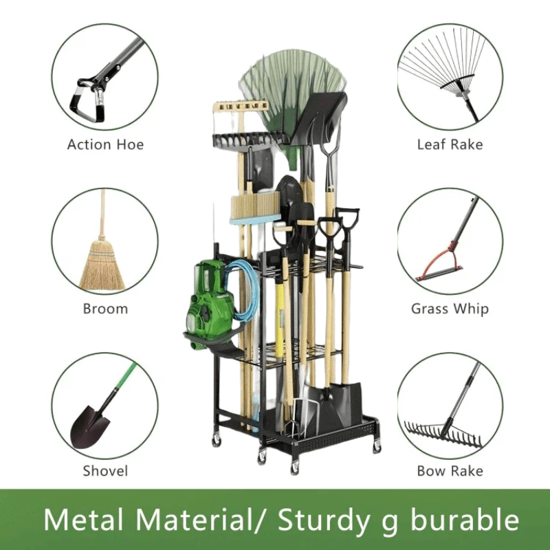 itoolmax garden tool organizer on wheels for multu tools