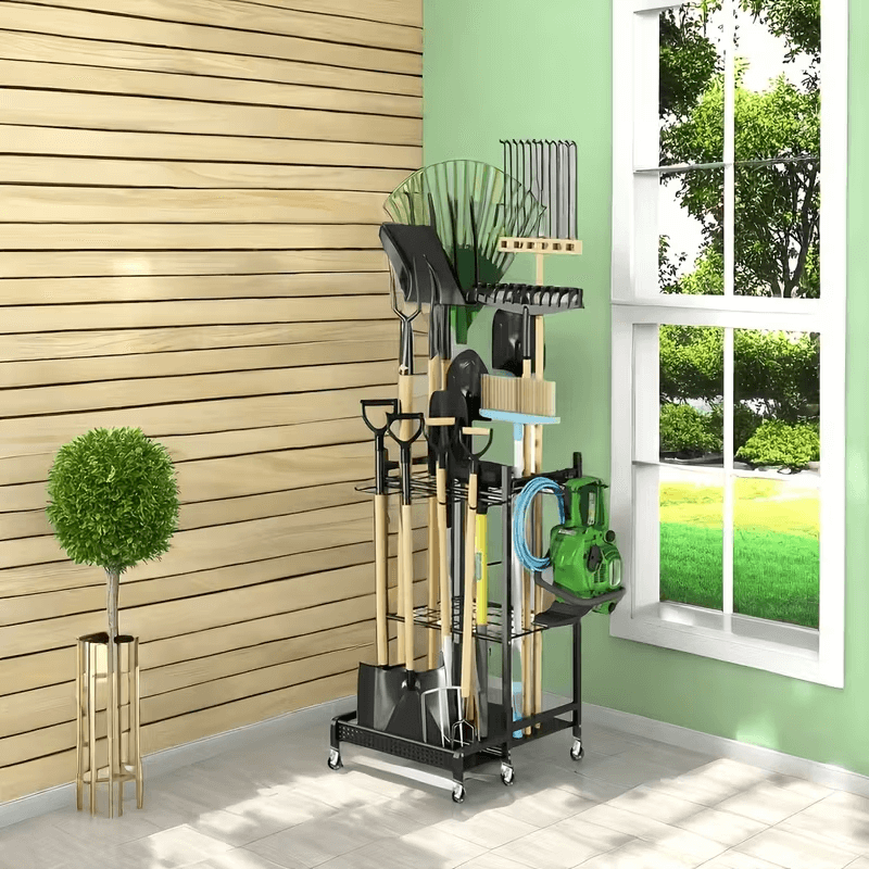 itoolmax garden tool wll organizer on wheels 