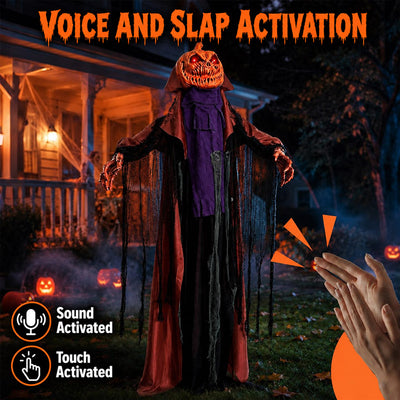 itoolmax halloween animatronics pumpkin ghost product create spooky atmosphere