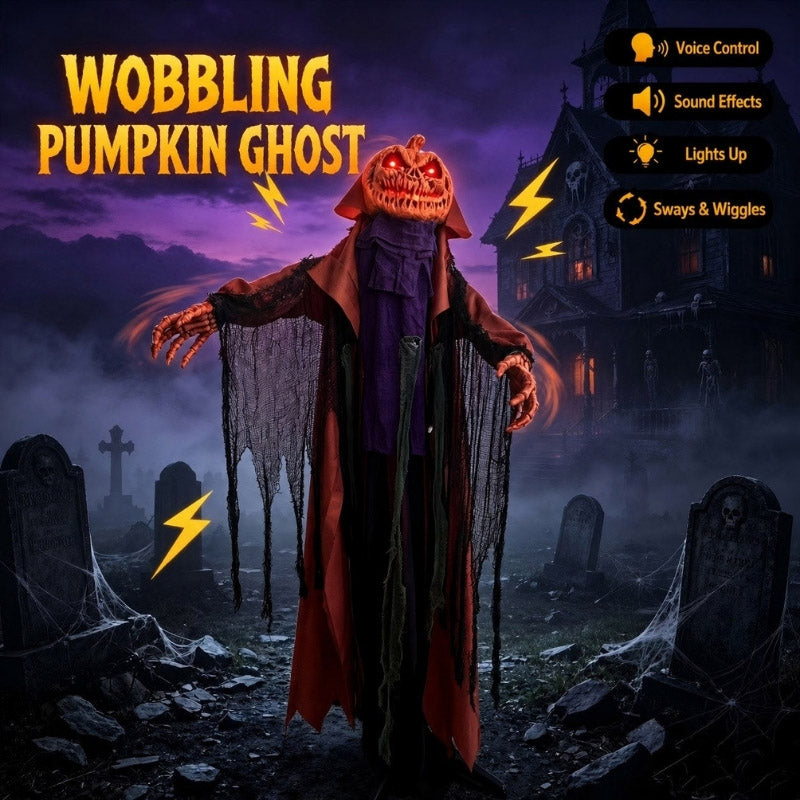itoolmax halloween animatronics pumpkin ghost product voice control