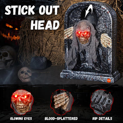 itoolmax halloween animatronics zombie tombstone product interactive scares