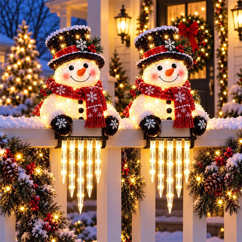 itoolmax light up snowman christmas icicle light 2pcs