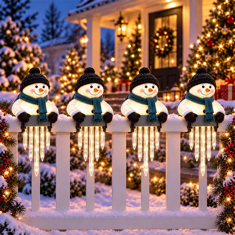 itoolmax light up snowman christmas icicle light classic 4pcs