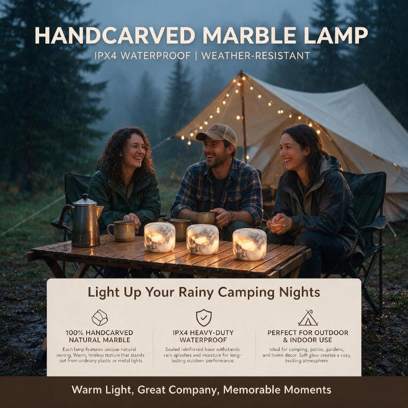itoolmax marble lamp cordless bedside lamp waterproof
