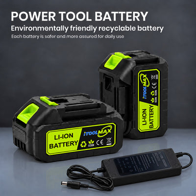 itoolmax paint sprayer accessories 2 batteries with charger