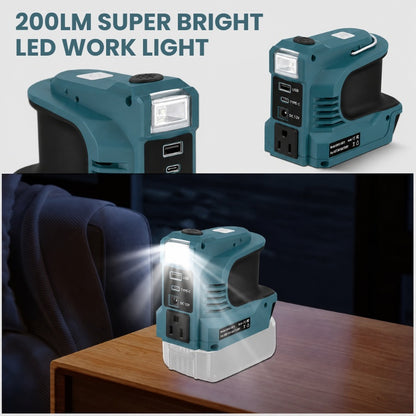 itoolmax portable power inverter with led light