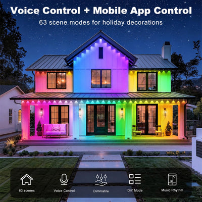 itoolmax rgbic permanent outdoor lights voice control