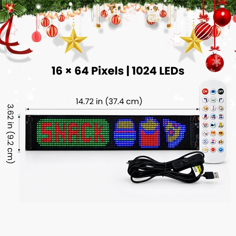 itoolmax smart christmas led pixel display 1024 leds
