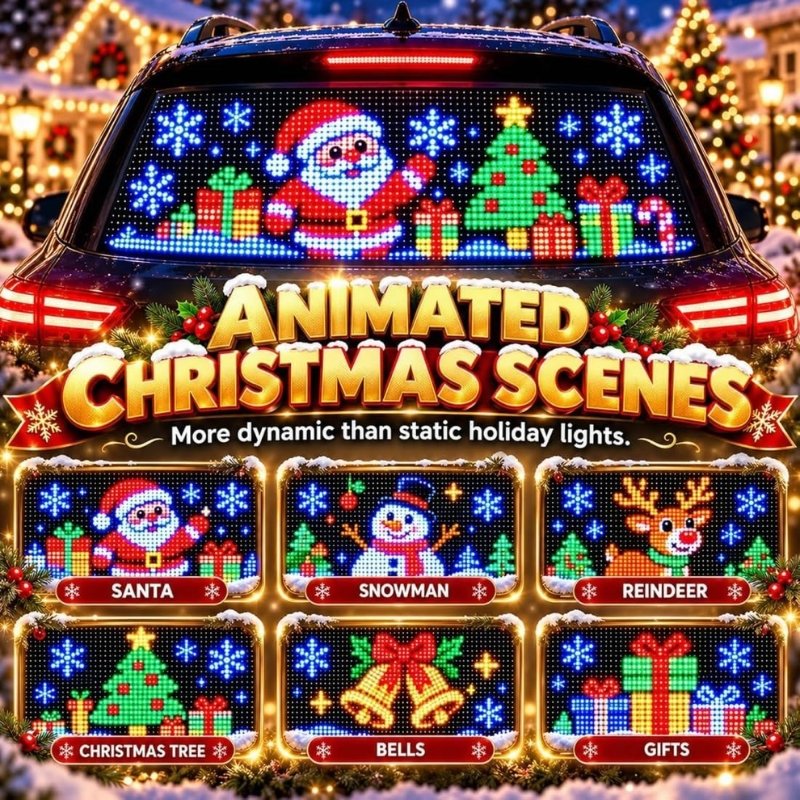 itoolmax smart christmas led pixel display dynamic scense