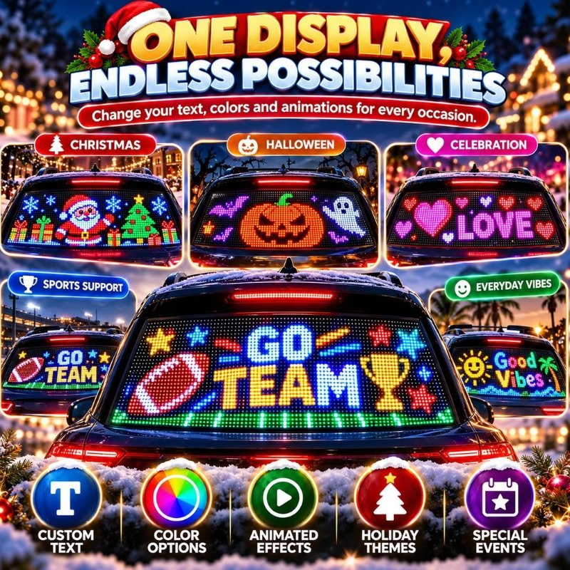 itoolmax smart christmas led pixel display more designs