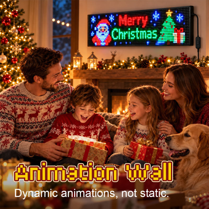itoolmax smart christmas led pixel display wall decoration