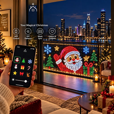 itoolmax smart rgbic outdoor led net lights led display