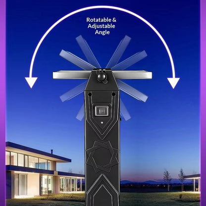 itoolmax solar bug zapper outdoor waterproof adjustable angle