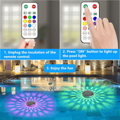 how to use itoolmax solar floating pool lights