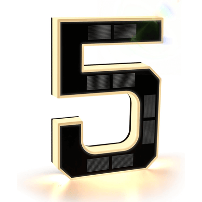 itoolmax solar lighted house numbers 5