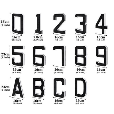itoolmax solar lighted number house size