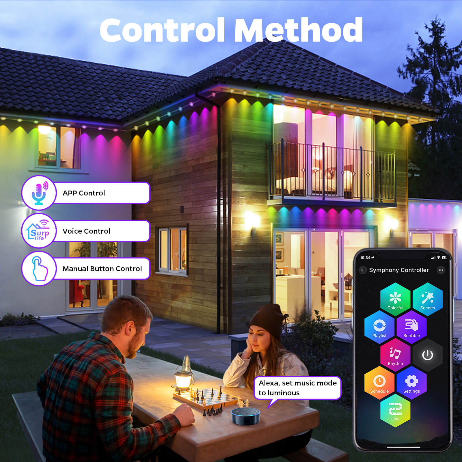 iToolMax Smart RGBIC Permanent Outdoor Lights