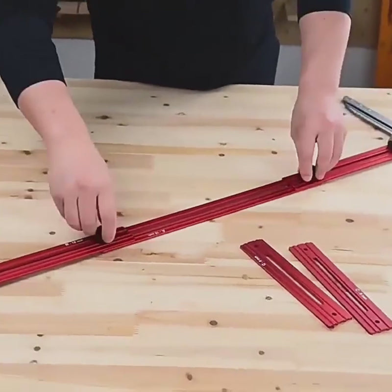 iToolMax stair tread template tool with dual scale