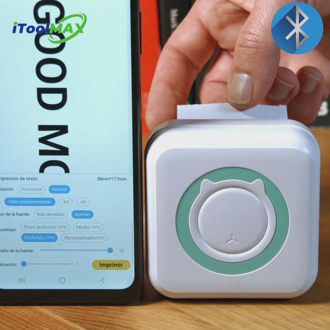 Video laden: Tragbarer Thermodrucker für Fotos itoolmax
