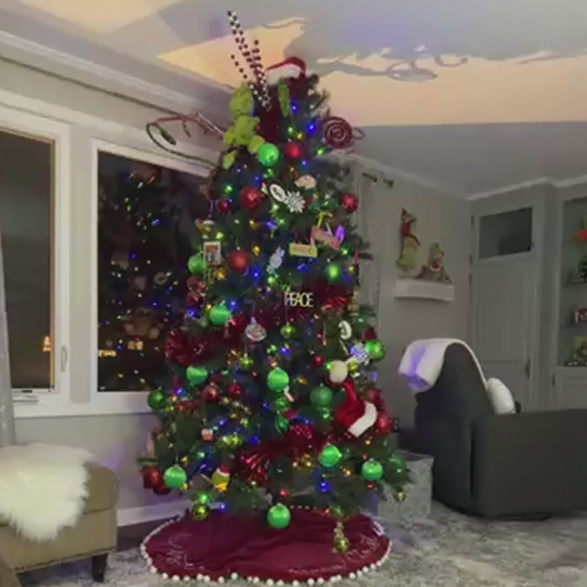 Video laden: 360 rotating christmas tree stand itoolmax