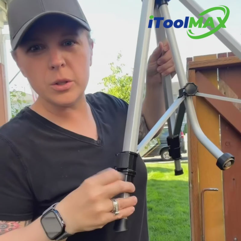 itoolmax impact tripod sprinkler video