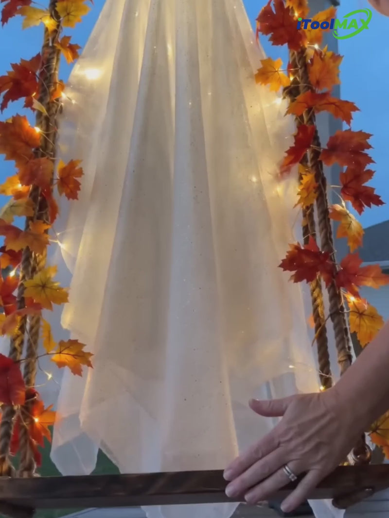 itoolmax swinging ghost halloween decor video