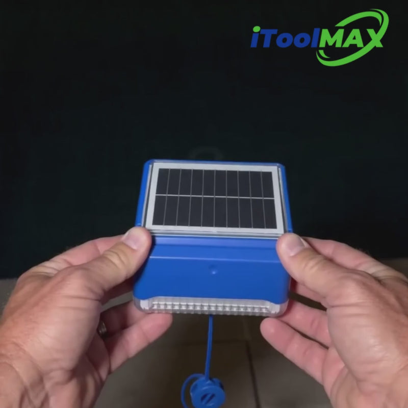 itoolmax 2 in 1 solar pool lights ip68 waterproof video