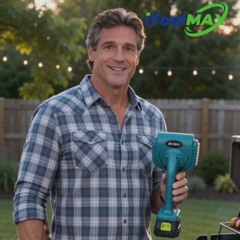 itoolmax cordless rechargeable electric grill brush video