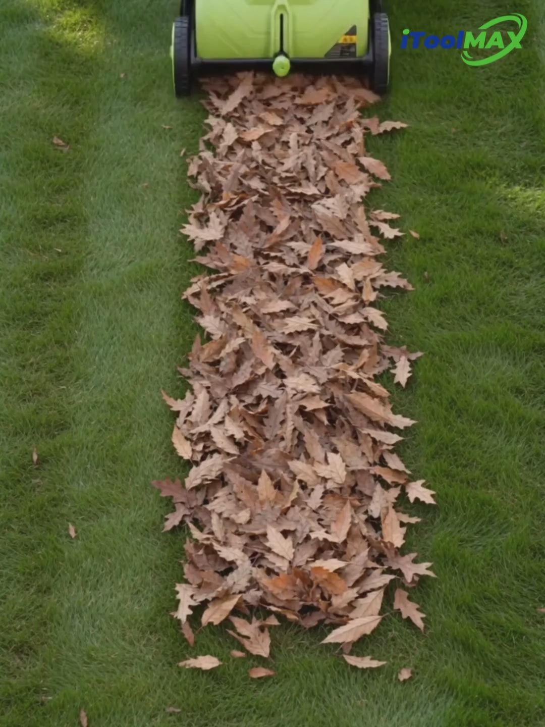 Load video: itoolmax 22 inch lawn sweeper vide