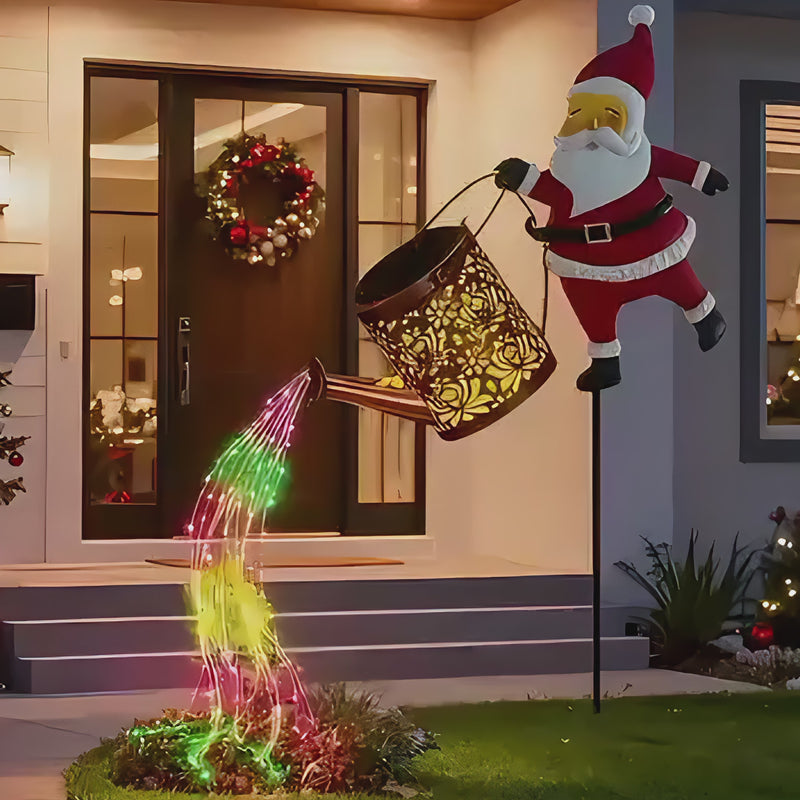 itoolmax christmas santa solar kettle lights new