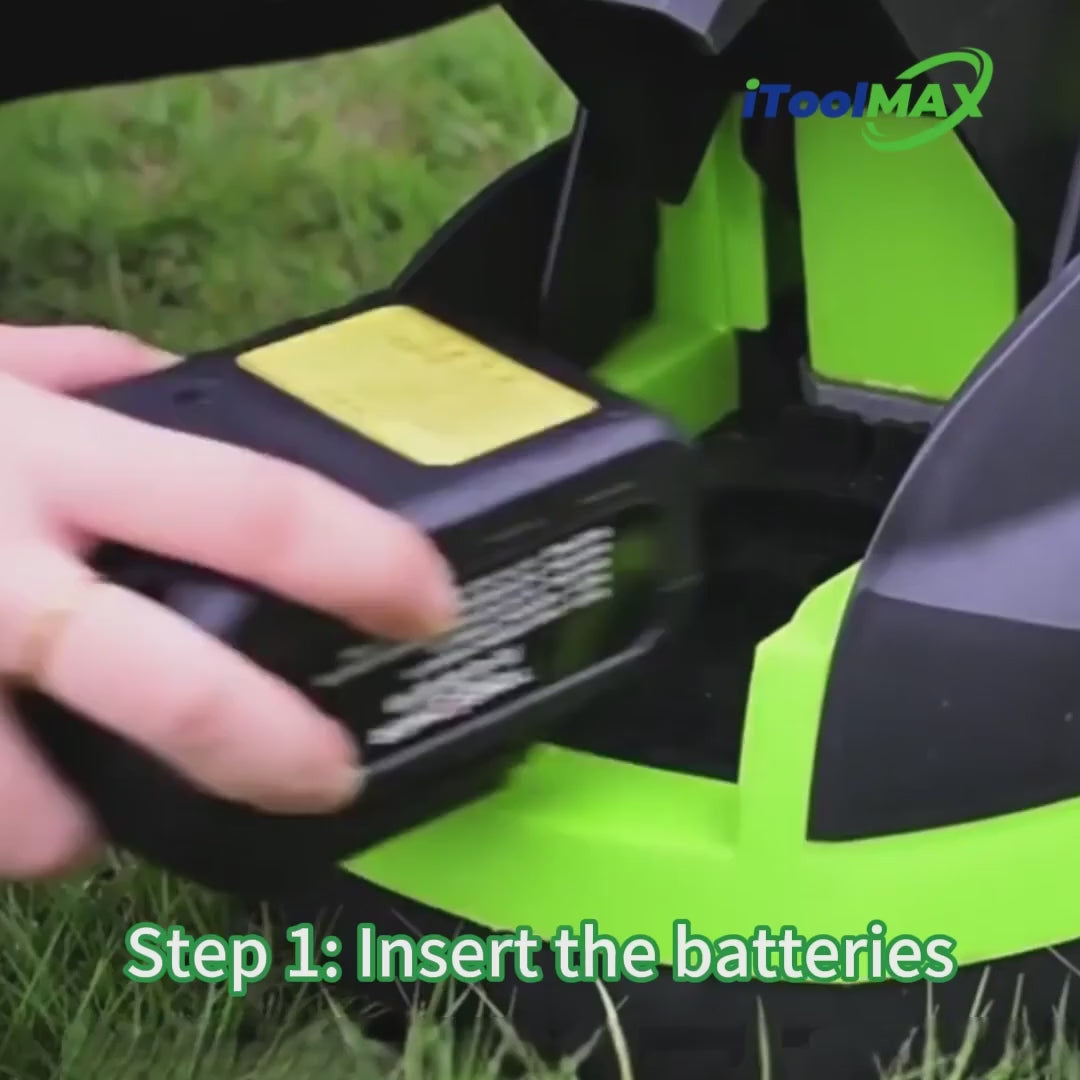 Load video: itoolmax 8.7 inch lawn mower how to use mower video
