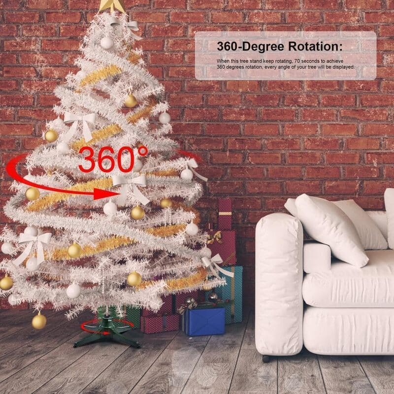 rotating artificial christmas tree 
360 itoomax