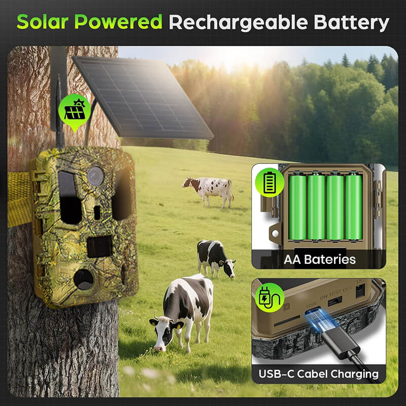 wireless cellular trail camera solar & battery itoolmax